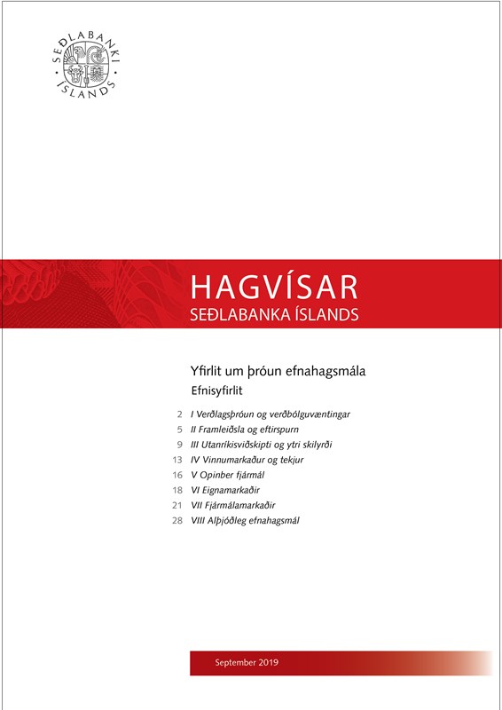 Forsíða Hagvísa september 2019